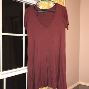 Simple and cozy T-shirt dress